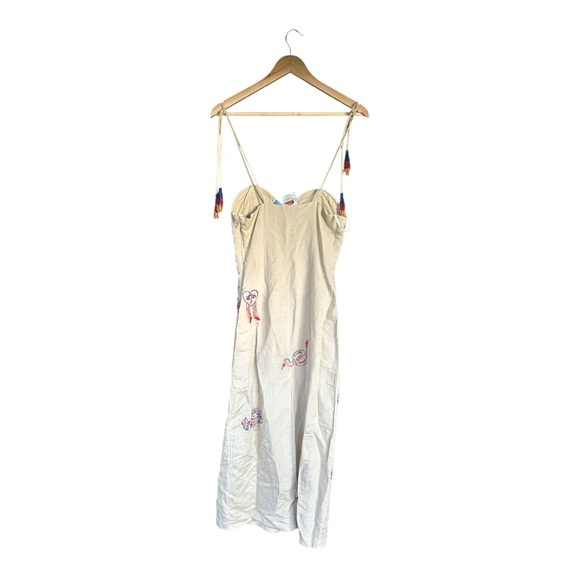 Farm Rio x Anthropologie Embroidered Linen Blend Dress - Picture 3 of 6